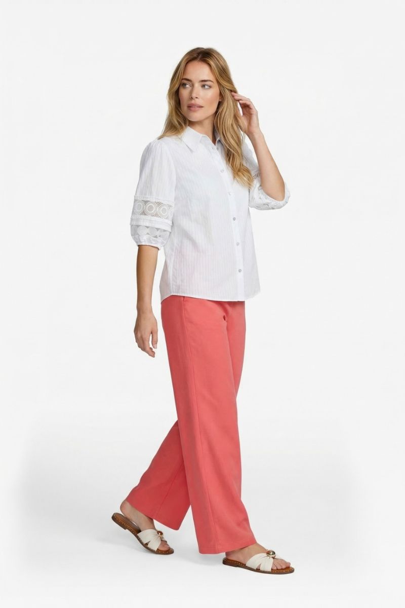 C&S The Label Liora Blouse Offwhite | Tijdloos & Licht